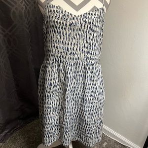 Madewell Silk Sunlight Cami Dress Gray Blue Sz 12 Lined‎ with Pockets